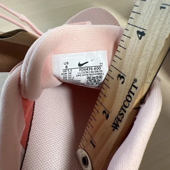 Nike Downshifter 13 Women Size 8 Pink Running Shoes FD6476-600 Sneakers - Picture 7 of 8